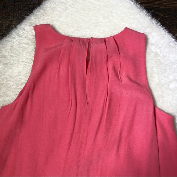 NWT J Crew Tiered Crepe Salmon Pink Tank Top - Picture 8 of 12